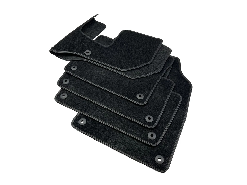 Tappetini Volvo In Velluto Neri XC 90 2 R-Design In Tessuto 5 Pezzi - Immagine 2 di 4