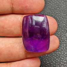 Natural Purple Amethyst Rectangular Shape Cabochon Loose Gemstone 24x 17mm