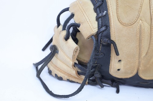Guanto Rawlings GGE33CBCM 33" Catchers Mitt RHT *DEVE ESSERE RE-STRINGED/LEGGI* - Foto 7 di 15