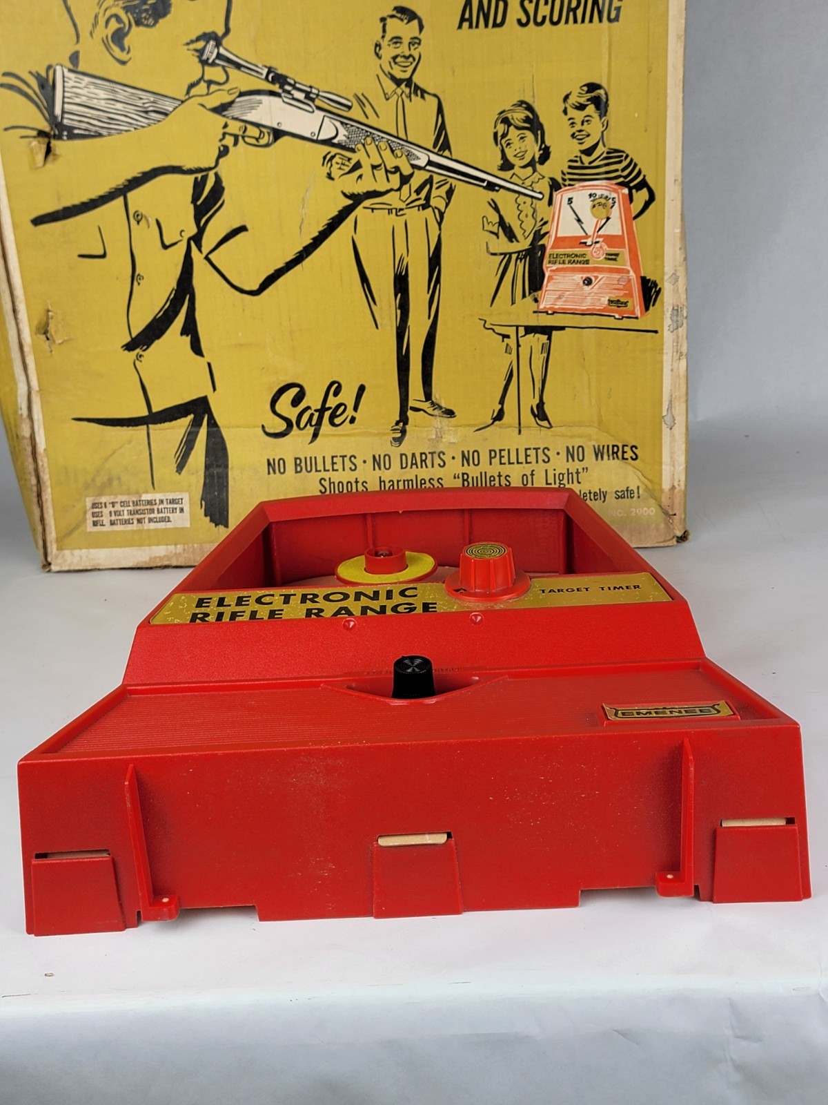 Vintage 1960s EMENEE Electronic Rifle Range with Moving Target Part No 2900