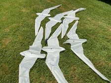 6 Single Line White Seagull Kites Minor U-Finish Project - - - Read