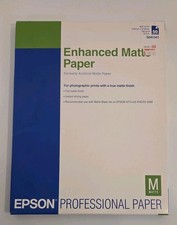 EPSON C13S041341 Enhanced Matte Paper Archival Matte Paper Professional 8.5x11