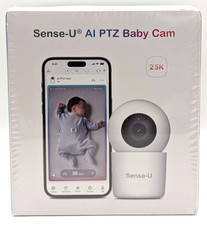 Sense-U AI 2K PTZ Baby Camera with Breathing Badge - A Sensor Free Baby Monitor