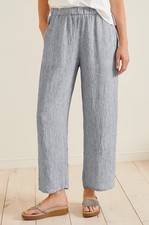 Eileen Fisher Organic Bio Linen Wide-Leg Trouser Pants Women's Size Large NWOT