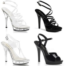 Pleaser Fabulicious Open Toe Ankle Strap Sandals High Heels Adult Women Lip10X