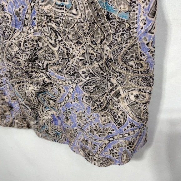 Chaqueta Analogía Floral Botón Frontal Para Mujer XXL Marrón Púrpura Artística Retro Y2K Foto 4 de 4