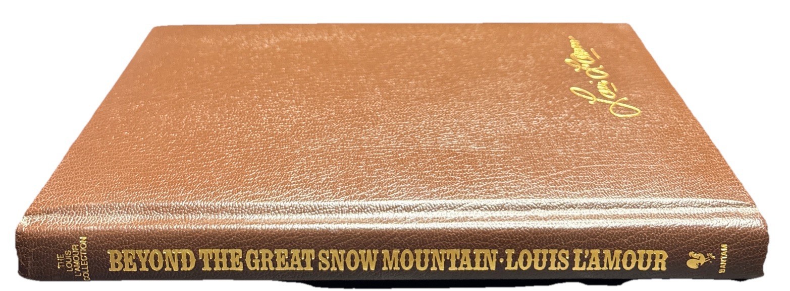 Vintage Leatherette Bantam Edition Beyond The Great Snow Mountains by Louis L'Amour