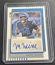 2025 Panini Donruss Signature Series Mekhi Wingo