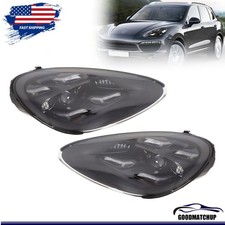 For Porsche Cayenne 2011-2014 LED Pair Headlights Front HeadLamps Assembly