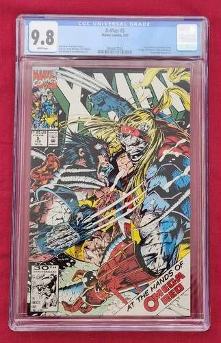 X-men #5 CGC 9.8 1st Appearance of Maverick  2nd Omega Red 1992 Jim Lee