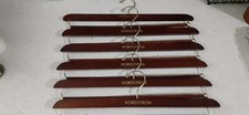 Vintage Nordstrom Wooden Hangers Lot of 6 70s 80s - Pre-owned