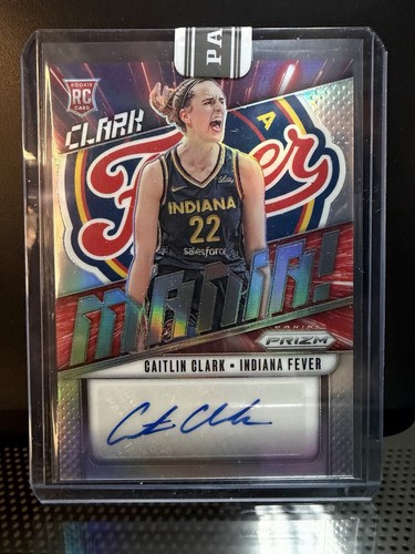 Caitlin Clark 2024 Panini Prizm WNBA Rookie Auto Autograph Jersey Number /22