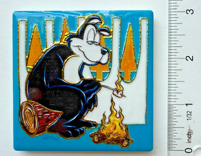 2026 Hamm's Beer Bear Adam Thurman Big 3'' Embossed High Quality Tile MAGNET