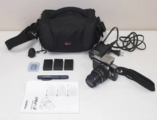 Mint!! Works!! OLYMPUS PEN Mini E-PM1 12.3 MP DIGITAL CAMERA (Bundle) with FLASH