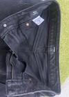 NWOT Express size 2S High Waisted Black Wash Ripped Belted Wide Leg Jeans — photo 3