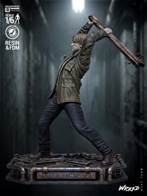 James Sunderland unbemalter Modellbausatz - 3D gedruckte Resin Figur - mehrere Maßstäbe