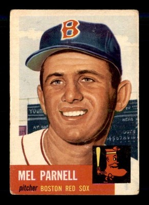 1953 Topps #19 Mel Parnell DP G/VG X2828751