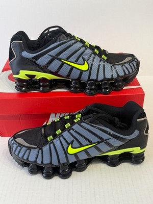 New Nike Shox TL Shoes Thunderstorm Black Volt CI7692 400 Men's