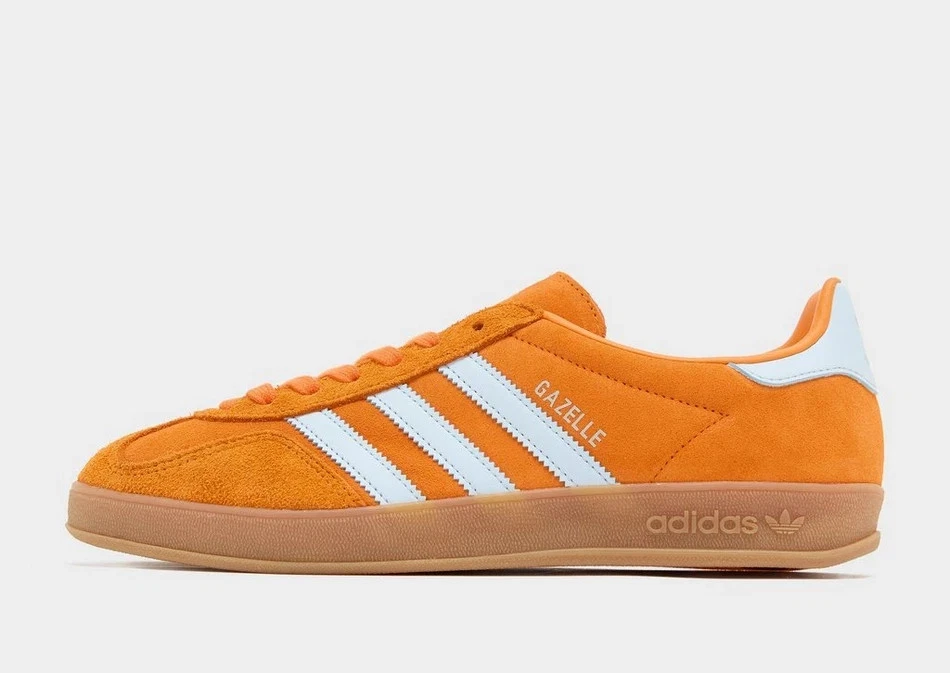 Adidas Originals Men's Gazelle Indoor Shoes in Orange/Gum