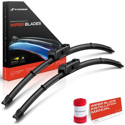 A-Premium 2x Front 24'' & 19'' Windshield Wiper Blades for Honda CR-V Civic Acura