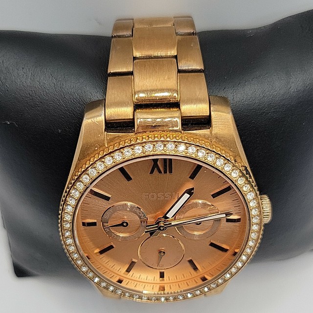Fossil ES4315 Scarlette Rose Gold Tone 