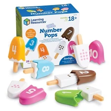 20 Piece Ice Cream Pops Set for Number and Color Recognition Learning