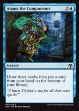 MTG-4x-Near Mint, English-Amass the Components - Foil-Iconic Masters