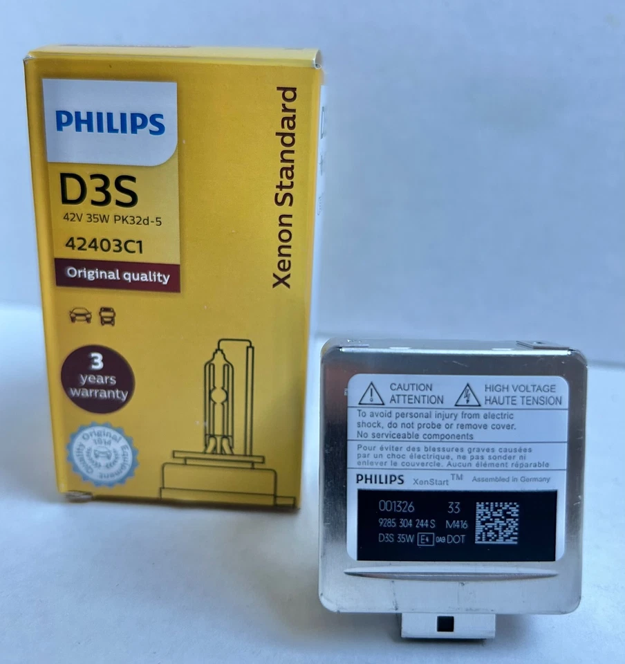 全新原始设备制造商 D3S 灯泡和夹子 适用于道奇氙气车头灯固定环支架 — 第 4/4 张图片