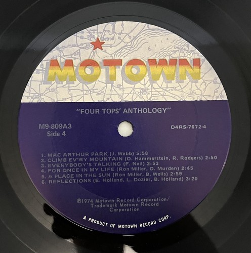 Four Tops Anthology 1974 Vinyl 3xLP Motown Records M9-809A3 - Picture 16 of 24