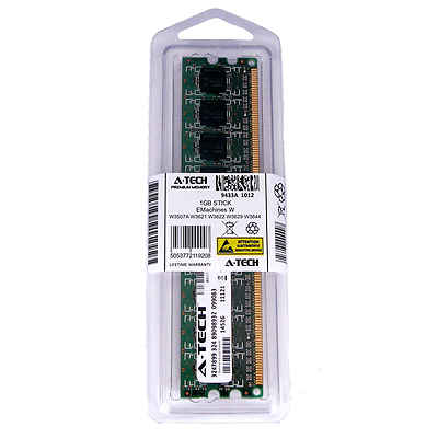 1GB DIMM EMachines W3507A W3621 W3622 W3629 W3644 W3650 W3653 Ram Memory