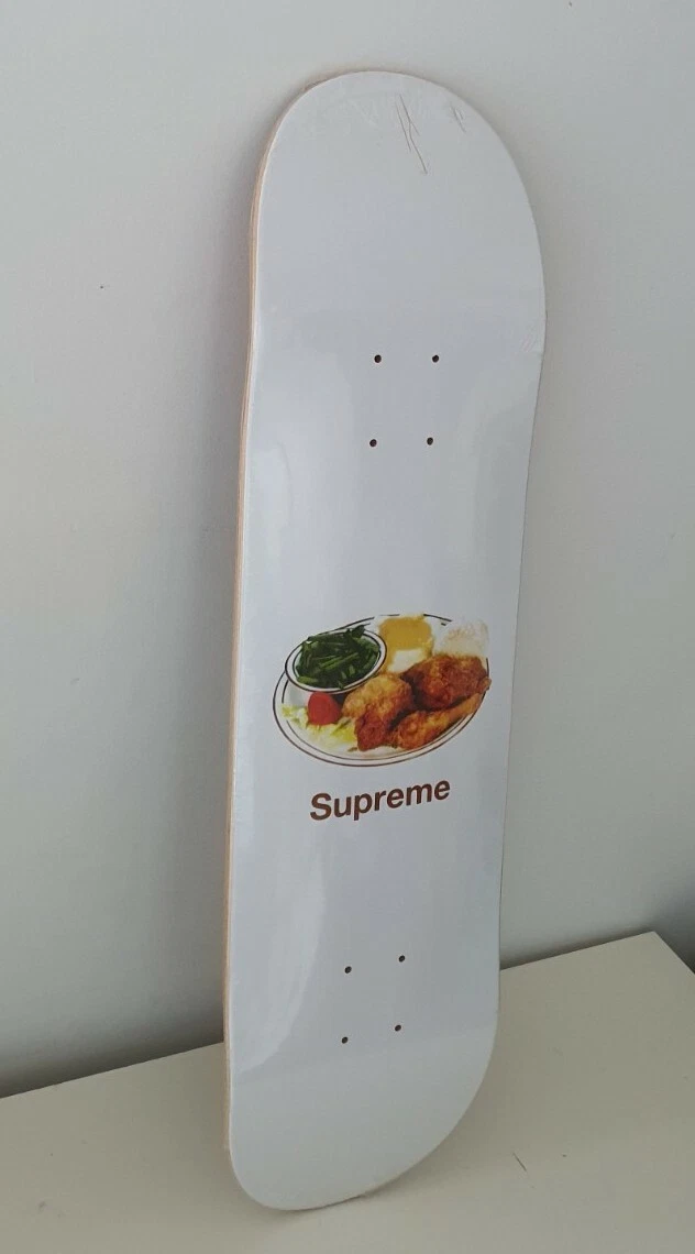 SS18 Supreme Poulet Dîner Planche Skateboard Blanc Taille : 21.3cm x 82.2cm
