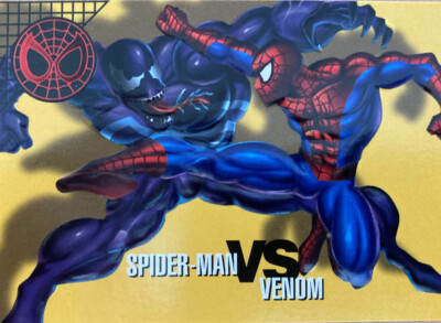 Marvel Vision Embossed Spider-Man Venom #25 Fleer/Skybox 1996