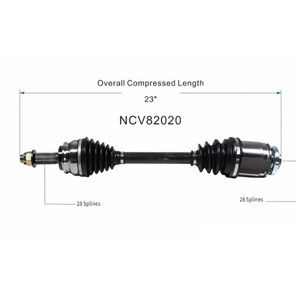 Cv Axles Front CV Axle Pair For Dodge/Chrysler Grand Caravan & Town & Country (2008-2010) - Driver & Passenger Sides UPC 192659334367 - Foto 8