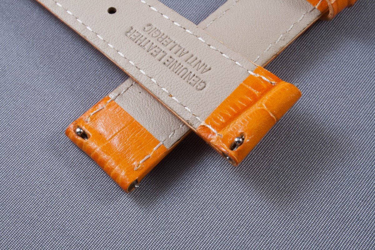 Cinturino Per Orologio In Vera Pelle Di Alligatore - Foto 11