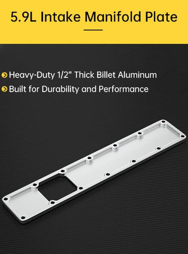 5.9L Intake Manifold Plenum Plate 24V 551714 Fit Dodge Ram Cummins 6BT Diesel AA - Picture 19 of 19