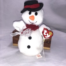 Ty Beanie Baby - Snowman Snowball style 4201 1996 - PVC Pellets/176b