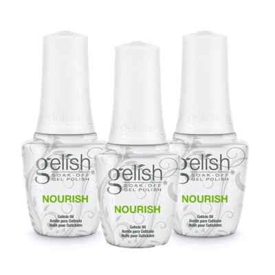 Harmony Gelish Nourish Cuticle Oil 0.5 oz 3pcs Brand New Bottle