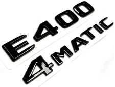2 E400 4matic Black Replacement For Mercedes Rear Trunk Emblem Badge Decal