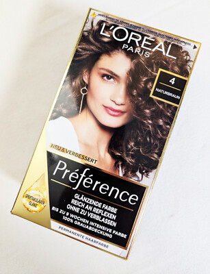 L Oréal Paris Préférence 4 Naturbraun - Permanente Haarfarbe   (NEU, OVP)