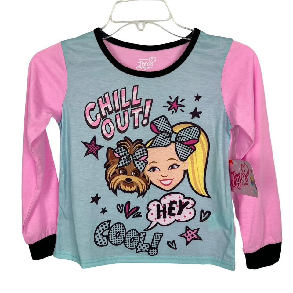 Pijama Nickelodeon JoJo Siwa Girl’s 2 peças tamanho médio (7/8) várias cores - Imagem 2 de 4