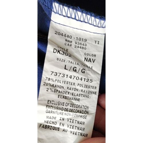 Dickies Navy Blue Lightweight Work Jacket with Zip Front and Stand Collar Size L - Picture 4 of 6