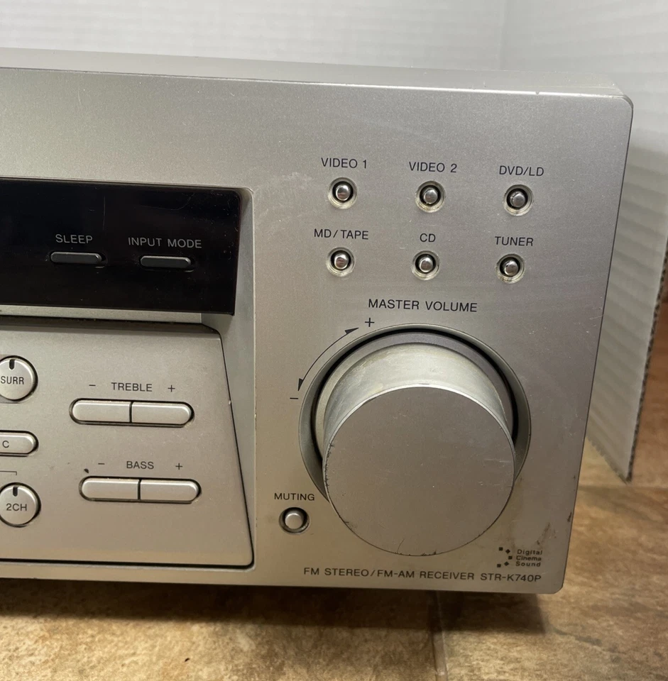 VTG Sony STR-K740P Digital Audio Video Control Center Silver TEST/WORK VERY GOOD - Image 4 of 4