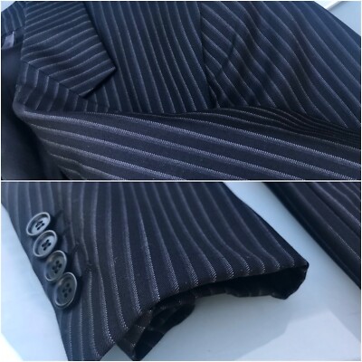 スーツ dior homme 05aw vintage stripe set-up Christian Dior STRIPE PATTERNED WOOL SET UP SUIT