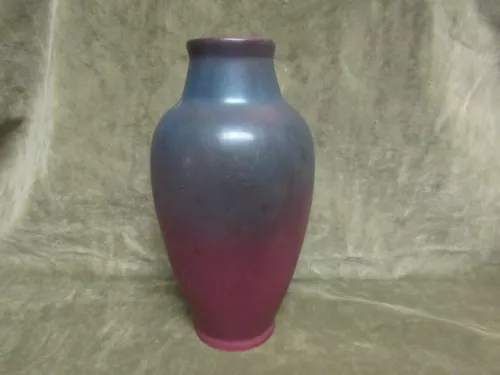 1920's Tall Bulbous Van Briggle Art Pottery Vase from Colorado Purple Blue color