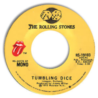 The Rolling Stones Tumbling Dice Vinyl Single 7inch Rolling Stones