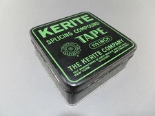 Vintage KERITE Company 1 1/2inch Splicing Compound Tape Tin (5)