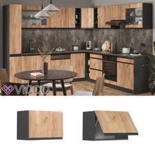 Credenza pensile credenza cucina modulare R-Line 60 cm antracite quercia Vicco