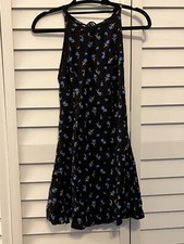 Urban Outfitters Floral Mini Dress Size 0, Blue and yellow flowers
