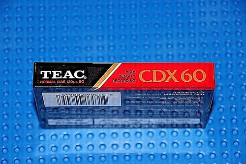 TEAC CDX 60 1990 BLANK CASSETTE TAPE (1) (SEALED) - Picture 3 of 3