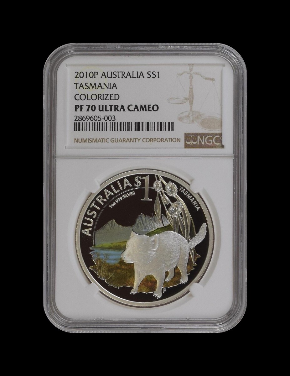 ⭕2010 銀貨 カンガルー オーストラリア NGC PF70 純銀 e675